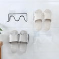 thumbnail image 1 of EXHUMKY 1Pcs Wall-Mounted Shoe Racks for Bathroom Keep Slippers Dry 10.6x3x3.9in Iron, 1 of 8