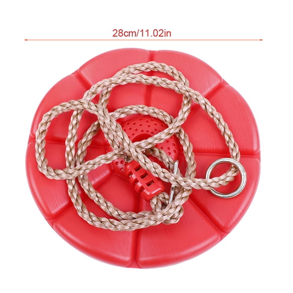 Balançoire d'Arbre pour Enfants, Balançoire Extérieure en Corde à Disque pour Aire de Jeux pour Enfants avec Boucles Ajustables, Conception Antidérapante, 3 Couleurs
