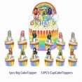 thumbnail image 7 of Rainbow High Dolls Treat Bags Candy Decorations Party Favor Supplies Birthday Cake Topper Backdrop Banner, 7 of 7