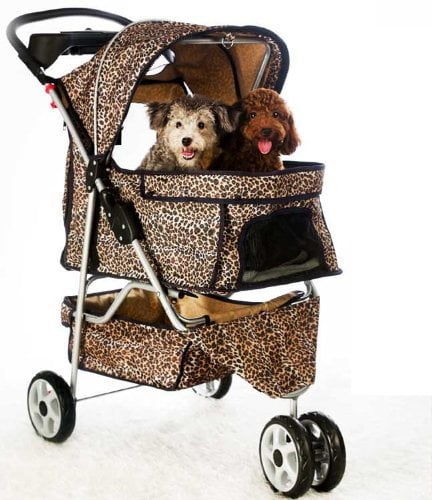 extra wide dog stroller