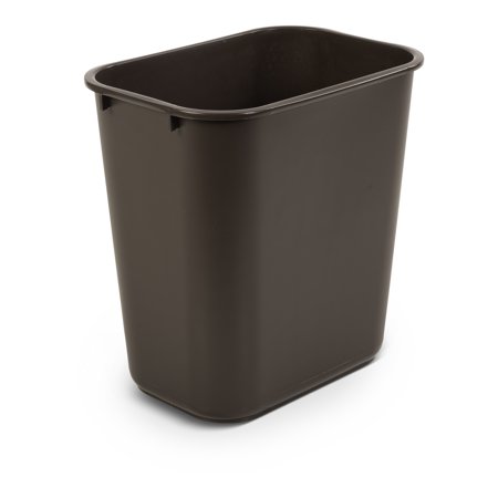 Toter 27 Quart Fire Resistant Trash Can, Brown