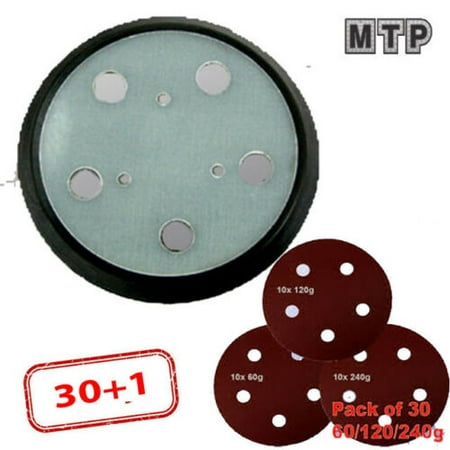 

MTP 30+1 5 5 Hole Sander Pad Hook & Loop For Porter Cable 13904 13909 333 334 332