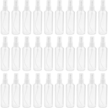 30 Pack Clear Plastic Spray Bottles with Caps, 4 oz Spray Bottles Mist Sprayer, Refillable Empty Fine Mist Spray Bottle Mini Travel Size Spray Bottles, Leak Proof and BPA-Free