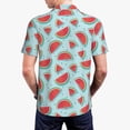 thumbnail image 4 of Daiia Watermelon Pattern Men’s Polo Shirts,Solid Deck Shirt,Classic Fit, Breathable Cotton Polo for Casual and Sport Wear-3X-Large, 4 of 9