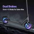 thumbnail image 4 of VOLTVOGUE VV-11 Adult Folding Electric Scooter, 500W Motor 22MPH, 20 Miles Range, 10'' Solid Tire Commuter E Scooter with Dual Braking, Dual Suspension APP, 4 of 10