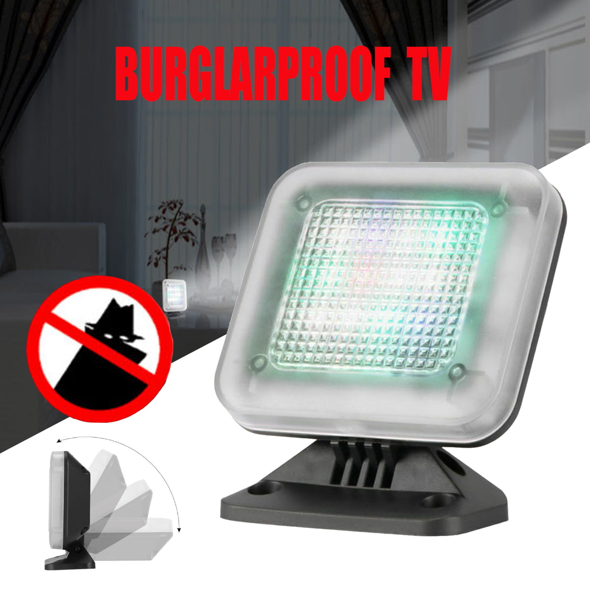 EVTSCAN LED TV Light Simulator LED Light Dummy Fake Home Security TV Anti-Thief Burglar Intruder TV Light US Plug 100-240V
