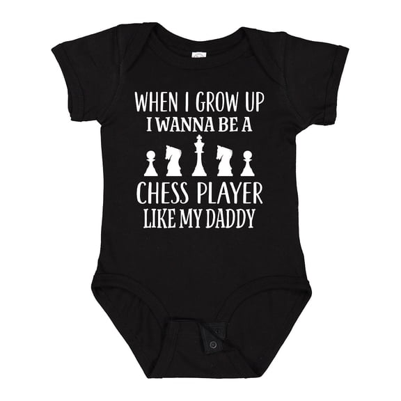 Inktastic Chess Player Childs Game Boys or Girls Baby Bodysuit
