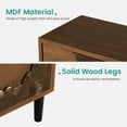 thumbnail image 3 of COSIEST Nightstand with 2 Storage Drawers, Mid Century Modern End Table, Accent Side Table, Vintage Wood Luxury Night Stand for Bedroom, Living Room, Walnut, 3 of 7