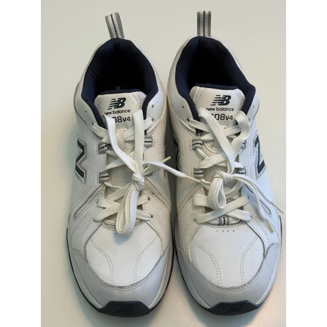 NEW BALANCE MX608V4W Men's Cross Trainers Sneakers Shoes, White/Navy Sz 12 D NEW