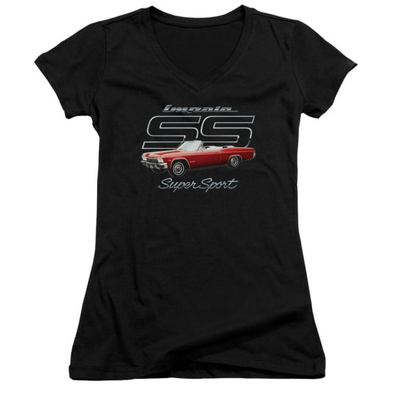 Chevrolet - Impala Ss - Juniors Cap Sleeve V-Neck Shirt - XX-Large