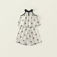 thumbnail image 2 of Piomll Outfits For Girls Sets Toddler Summer Sleeveless Bow Knot Print Pants Athletic Clothes, 2 of 7