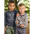 thumbnail image 2 of Modern Moments by Gerber Toddler Boy Polo Sweatshirt and Sweatpant Outfit Set, Sizes 12 Months - 5T, 2 of 14