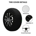 thumbnail image 2 of Gukieu Cherry Print Car Tire Cover, Adjustable Waterproof and Dustproof Tire Protection Cover, Suitable for SUV, Truck, Van-14 inch, 2 of 6