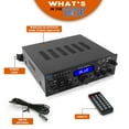 Pyle Wireless Bluetooth Home Stereo Amplifier MultiChannel 200 Watt