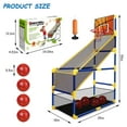 thumbnail image 6 of Kids Arcade Basketball Hoop with 4 Balls, Single Shot Basketball Game for Toddler,Carnival Games Sport Toys Gifts for Boys Girls Ages 3-8 Years Old Indoor Outdoor Sport Play - Easy Set Up, 6 of 7