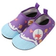 thumbnail image 3 of Gyexs Kids Girls Boys Water Shoes Size 3.5-4 Quick Drying Outdoor Toddlers Socks for Beach Swimming Pool Surfing W04 Purple, 3 of 9
