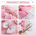 thumbnail image 3 of 2Pcs Birthday Hair Bow for Baby Girls 2 3 4 5 6 7 Years Sprinkle Decorations Confetti Ice Cream Party Pink Pigtail Hair Accessories for Two 2nd Second Birthday, 3 of 6