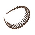 thumbnail image 1 of EZLIFE Diadema fina con flocado para mujer, banda para el cabello gruesa con aro y dientes N 6T2E J9C7, 1 of 7