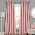 thumbnail image 1 of Paneles de cortina de ventana opacos Lush Decor 52 x 84 rosa 2 Paneles 100% Poliéster, 1 of 2