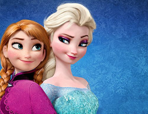 1 x Disney Frozen Elsa & Anna 19cm round cake topper edible image ICING SHEET 