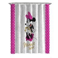 Disney Minnie Mouse Xoxo Shower Curtain, Minnie Mouse Shower Curtain