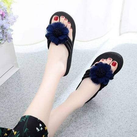

Women Slippers Flower Beach Ladies Slippers Flip Flops Beach Shoes Sandals Slippers