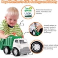 thumbnail image 2 of PLAY Garbage Truck Green Toy Car Christmas Gift for Toddler Ages 1+, 2 of 6