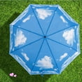SY Compact Travel Umbrella Automatic Folding Umbrella Portable for