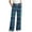 Dark Blue, variant on Women Drawstring Sleep Pants Plaid Printed Loose Casual Loungewear Pajama Bottoms with Pockets M