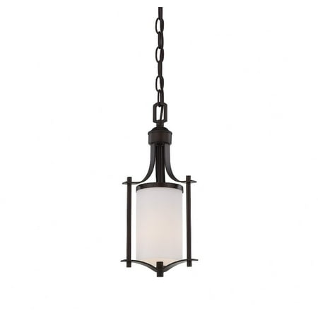 

1 Light Mini Pendant-Transitional Style with Contemporary Inspirations-14.5 inches Tall By 6.5 inches Wide-English Bronze Finish Bailey Street Home