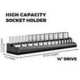 thumbnail image 1 of Magnetic Socket Organizers Socket Holder 3/8 Drive Holds Organizer Metric, 1 of 3