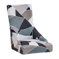thumbnail image 1 of Funda de silla elástica con alas decoración lavable a prueba de polvo accesorios extraíbles funda de asiento de silla suave funda para cocina del Geometría Macarena Funda de asiento, 1 of 8