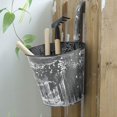 thumbnail image 2 of 5 piezas de macetas colgantes de hierro de metal vintage para valla, balcón, jardín, decoración del hogar, 2 of 5