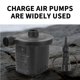 thumbnail image 5 of Aire Eléctrica Inflador Portátil Multipropósito Recargable Bomba De Cama De Aire Fácil De Operar Con 3 Boquillas Para Inflables De Anillo De Natación Con Colchón De Aire Sweethay OD006336-00, 5 of 7