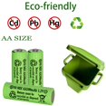 thumbnail image 3 of Batería recargable Yibatopow AA 300 mAh 1,2 V (paquete de 16), 3 of 9