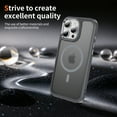 thumbnail image 4 of Strong Magnetic Case for iPhone 16 Pro, Compatible with MagSafe, Luxury Translucent Slim Thin Military-Grade Protection Shockproof Lightweight Phone Case for iPhone 16 Pro, Gray, 4 of 9