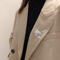 thumbnail image 4 of GROFRY Chinese Style Brooch Pin Sparkling Rhinestones Magpies Bird Shape Lapel Pin Suit Coat Dress Jewelry Gift, 4 of 8