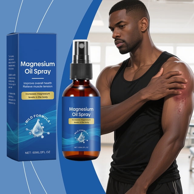 Spray de aceite de magnesio y aceite de árbol de té para nutrir el cuerpo (60 ml)