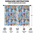 thumbnail image 2 of Blackout Kids Curtains,Basset Hound Dog and Flower Childrens Insulated Curtains Set Of 2,Bedroom Essentials,Toddler Room Decor 52"x84"(132x213cm), 2 of 4