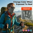 thumbnail image 4 of Unisex Heat Reactive Balaclava,Temperature Sensitive Color Change Face Cover,Winter Full Face Protection Mask Hat Outdoor, 4 of 10