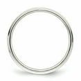 thumbnail image 4 of 925 Sterling Silver Polished Flat Band 4mm Flat With Step Edge Size 12 Band Ring Ring for Women and Men, 4 of 4