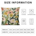 thumbnail image 6 of JRXY  Outdoor Pillows Cover Pack of 2 Floral Waterproof Throw Pillow Covers  Outdoor Pillows for Patio Furniture Garden Square Outdoor Waterproof Throw Pillows White, 6 of 6