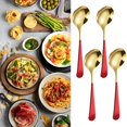 thumbnail image 1 of Nomeni Tableware Round Spoon 304 Stainless Spoon Fork Household Cute Small Soup Spoon Thick Round Bottom Eating Spoon, 1 of 9