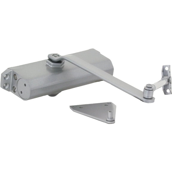 ProSource C501-AB-SA-AS Door Closer, Non-Handed Hand, Automatic, Aluminum, Silver, 240 lb