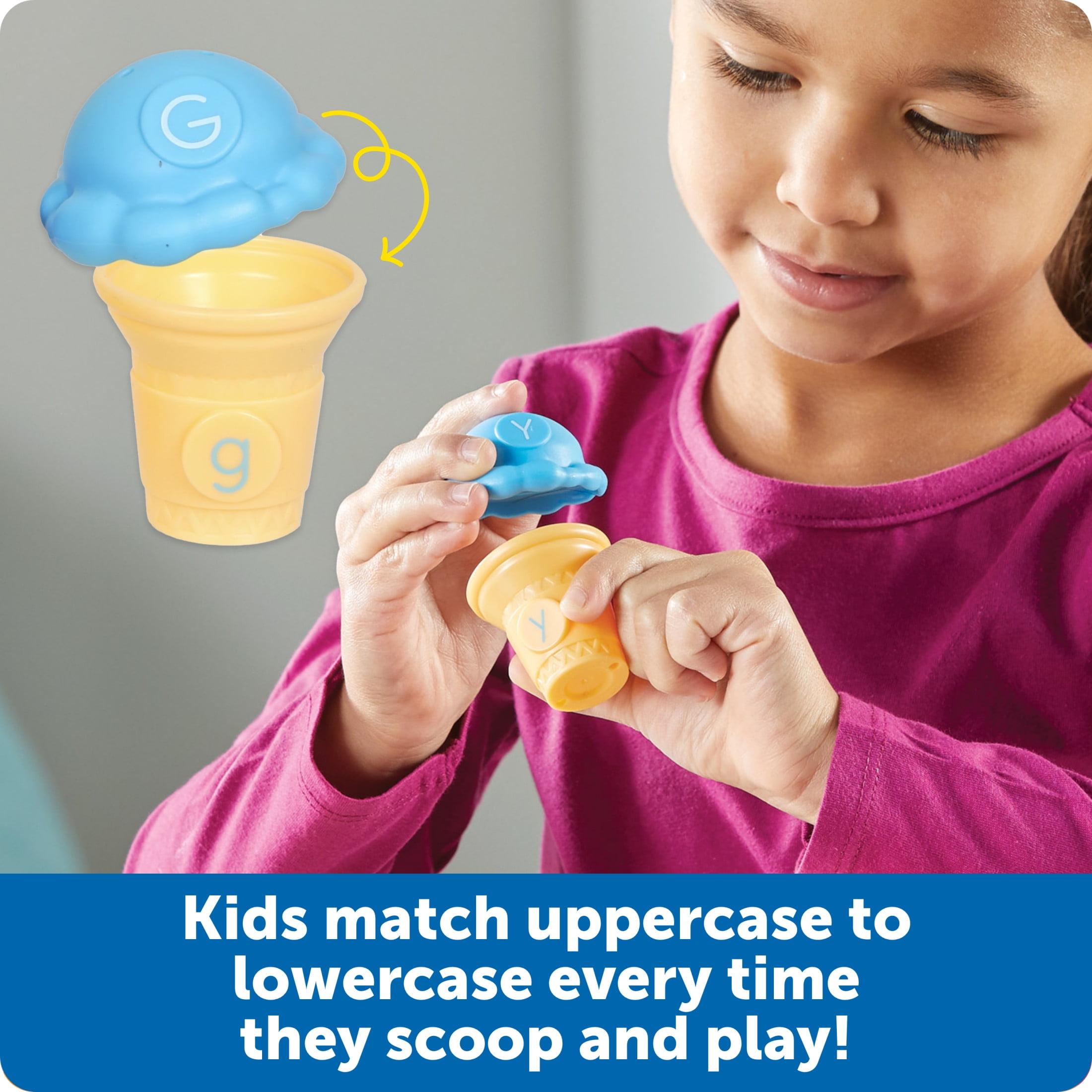Learning Resources Mini Letter Scoops  Preschool Learning Toys Stacking Toys Ages 3