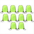 thumbnail image 5 of Drawstring Backpack Suitable for Gym, Travel Fluorescent Yellow, 5 of 5