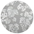 thumbnail image 3 of Ryvnso Grape Pattern on Gray Round Plate Mats Dining Table Placemat Set of 4 for Holiday Decoration, 3 of 7