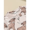 thumbnail image 6 of Suealasg Baby Boys Girls Western Outfit Short Sleeve Crew Neck Cow Print Jumpsuit Romper Bodysuit 3M 6M 12M 18M Newborn Girls Summer One Piece Clothes, 6 of 8