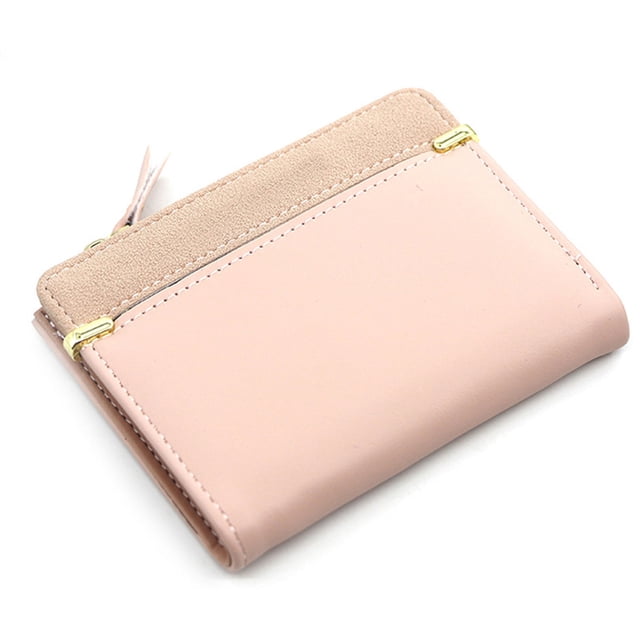 Monedero de mujer con cremallera corta y hebilla multitarjeta de la versión coreana de Dinheiro Frosted