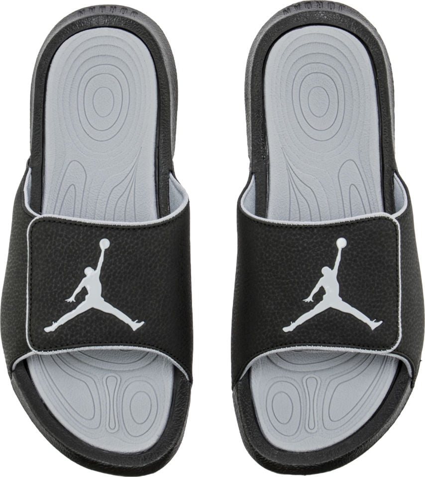 black air jordan sandals